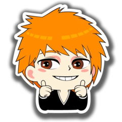 /Sticker_Bleach: Ichigo Kurosaki (Yay!)