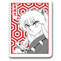 /STICKER_INUYASHA: inuyasha (rostro)