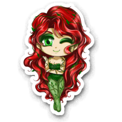 /STICKER_COMICS_DC Poison_Ivy (Chibi)