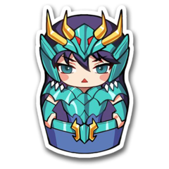 /sticker_CDZ: Shiryu Dragon (Mamushka)