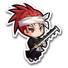 /Sticker_Bleach: Renji Abarai (Chibi)