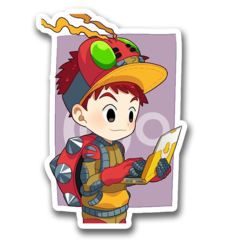 /sticker_Digimon: Izzy Izumi - Tentomon