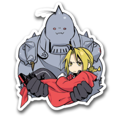 /STICKER_FULLMETAL_ALCHEMIST: Al_Y_Edd