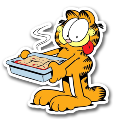 /STICKERS_GARDFIELD: Lasagna