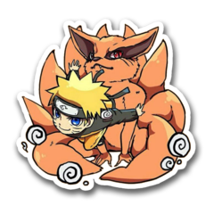 /STICKER_NARUTO: Naruto_y_Kyuubi (chibi)