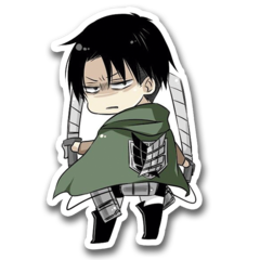 /STICKER_SHINGEKI_NO_KYOJIN: POLICIA_Levi (chibi)