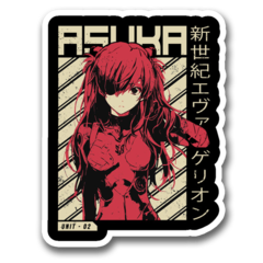 /sticker_evangelion: Asuka_unit_02