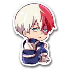 /STICKER_MY_HERO_ACADEMIA: Shoto_Todoroki (chibi)