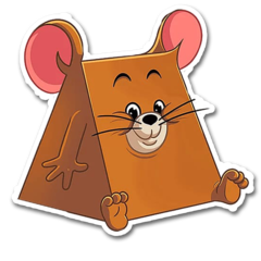 /STICKER_TOM_Y_JERRY: Jerry_Queso