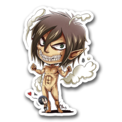 /STICKER_SHINGEKI_NO_KYOJIN: Eren_titan (chibi)