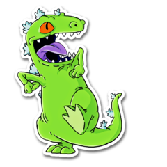 /STICKER_RUGRATS: Reptar