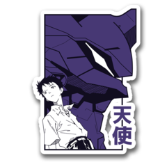 /STICKER_EVANGELION: EVA_01 y Shinji