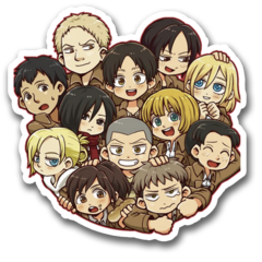 /STICKER_SHINGEKI_NO_KYOJIN: equipo_completo