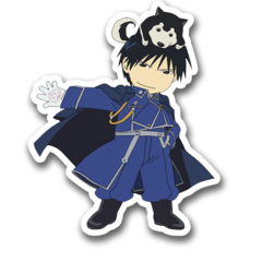 /STICKER_FULLMETAL_ALCHEMIST: ROY_Mustang_Black_Hayate