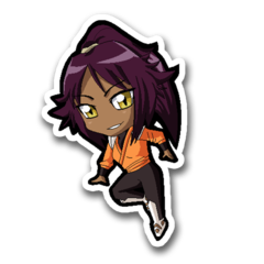 /Sticker_Bleach: Yoruichi_Shihoin (Chibi)