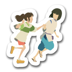 /STICKER_EL_VIAJE_DE_CHIHIRO: Chihiro_y_Haku