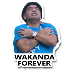 /STICKER_MEMES: wakanda_forever (maradona)