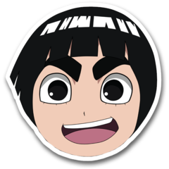 /STICKER_NARUTO: Rock_Lee (CHIBI face)