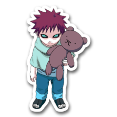 /STICKER_NARUTO: GAARA (CHIBI_PELUCHE 2)