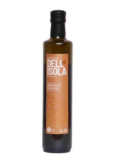 ACEITE DE OLIVA EXTRA VIRGEN BLEND MEDIO DELL'ISOLA X 500ML