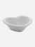 Bowl Heart de Porcelana Branco G 15x13x5cm