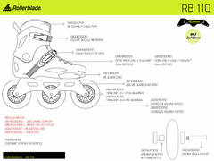 ROLLER ROLLERBLADE RB 110 2022 NEG/AMA