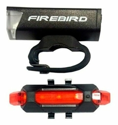 LUCES DEL/TRAS FIREBIRD 120 LUMENES RECARGABLE