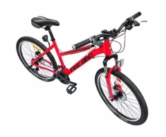 BICICLETA R.24 FIREBIRD MTB C/SUSP Y FRENOS A DISC ROJO