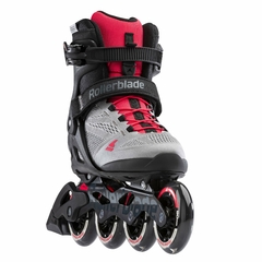 ROLLER ROLLERBLADE MACROBLADE 90 W GRIS/ROJO - tienda online