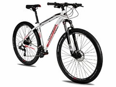 BICICLETA R.29 TOPMEGA THOR SHIMANO 24V ALUMINIO BCO/NEG/ROJO en internet