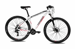 BICICLETA R.29 TOPMEGA THOR SHIMANO 24V ALUMINIO BCO/NEG/ROJO