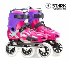 ROLLER STARK FUSION XR 3 RUEDAS 110 MM FUCSIA