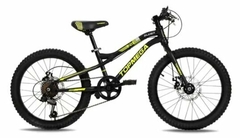 BICICLETA R.20 TOPMEGA SLIDER 7V NEGRO/AMARILLO