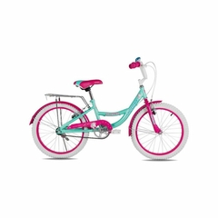 BICICLETA R.20 MAGICAL NENA CELESTE CUB. BLANCAS