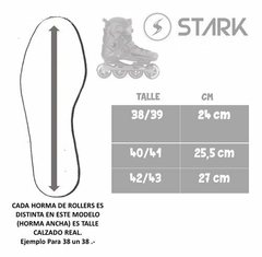 ROLLER STARK STREET DARK 2.0 80MM NEGRO - comprar online