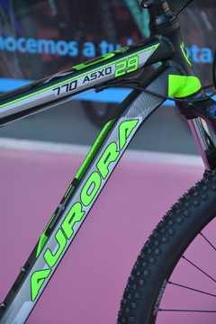 BICICLETA R.29 AURORA 770 ASXD MTB NEG/VERDE - comprar online