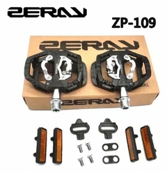 PEDAL ZERAY ZP-109S MTB AUTOMATICO MIXTO ALUMINIO 9/6 RULEMAN NEGRO - comprar online