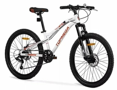 BICICLETA R.24 TOPMEGA SLIDER MTB 7V BLA/NAR