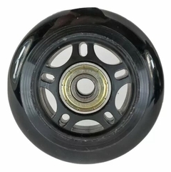 RUEDA ROLLER 64MM/85A PAPAISON UNIDAD C/RULEMANES NEGRA