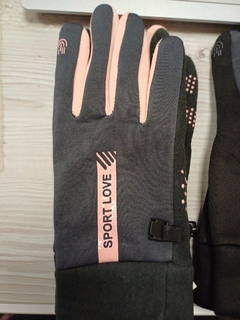 GUANTES SPORT LOVE GRIS, ROSA, FUCSIA - comprar online