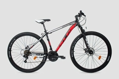 BICICLETA R.29 SLP MTB ALUMINIO 5 PRO NEGRO ROJO GRIS T20