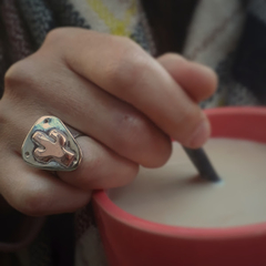 Anillo con Cactus de cobre