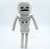 LLAVERO DE PELUCHE MINECRAFT SKELETON