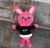 LLAVERO DE PELUCHE SKZOO ROSA