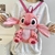 MOCHILA DE PELUCHE STITCH ROSA 30 CM