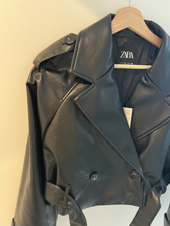 JACKET ECOCUERO ZARA - tienda online