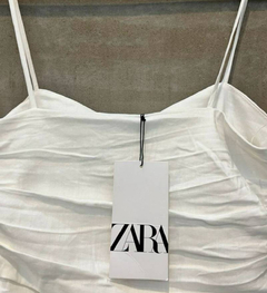 VESTIDO ZARA DRAPEADO - comprar online