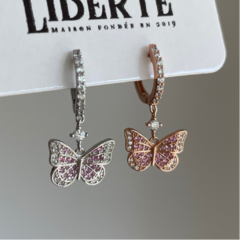 Argolla Butterfly rose POR UNIDAD