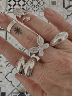 Anillo Dalila plata inflada - comprar online