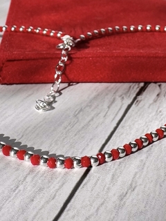 Choker Red 35+5cm plata 925 - comprar online